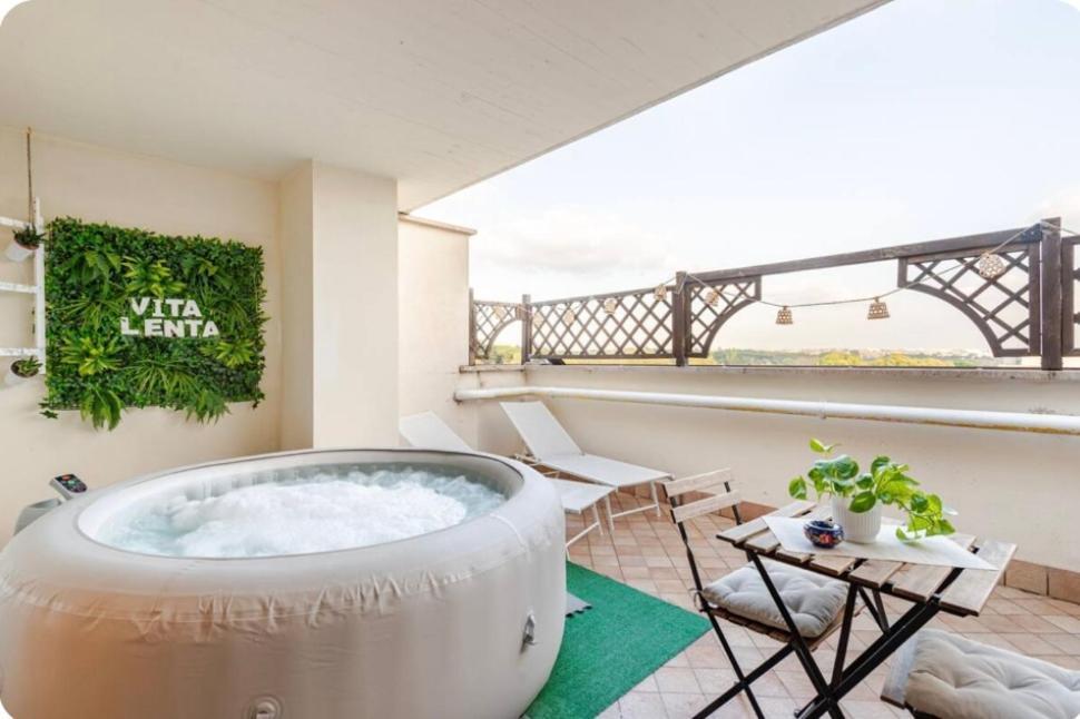 Vita Lenta Terrazza Roma Garbatella Esterno foto